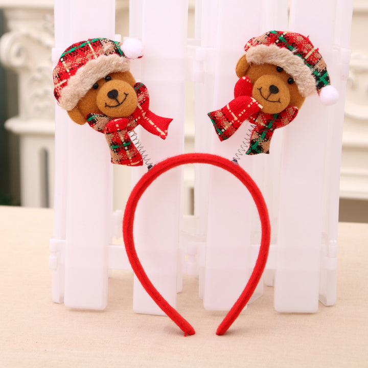 Festive Holiday Bear Headband Kalsten