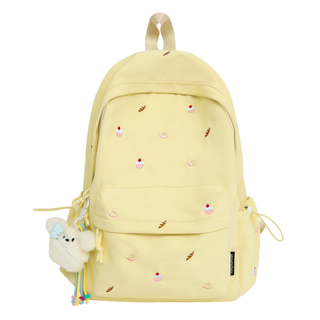 Playful backpack with unique back pattern appliqués Kalsten