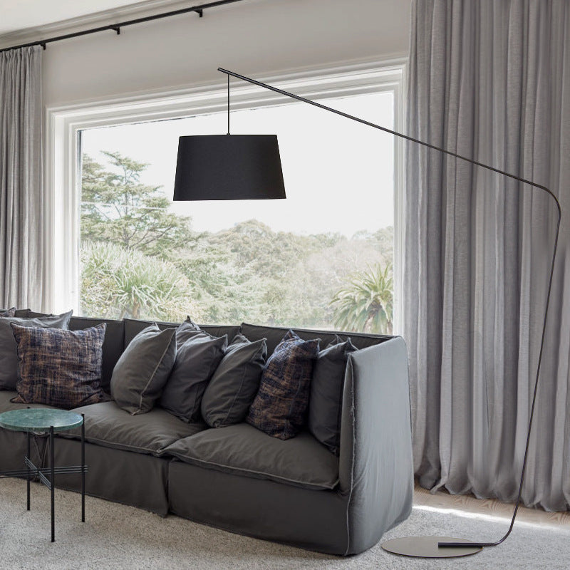 Modern Arc Floor Lamp with Adjustable Shade