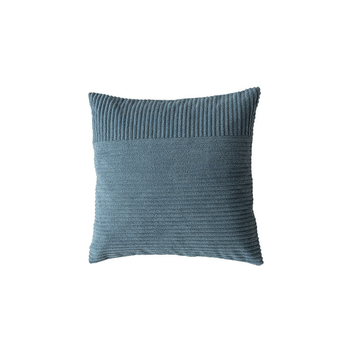 Textured Ribbed Square Decorative Throw Pillow with Removable Cover