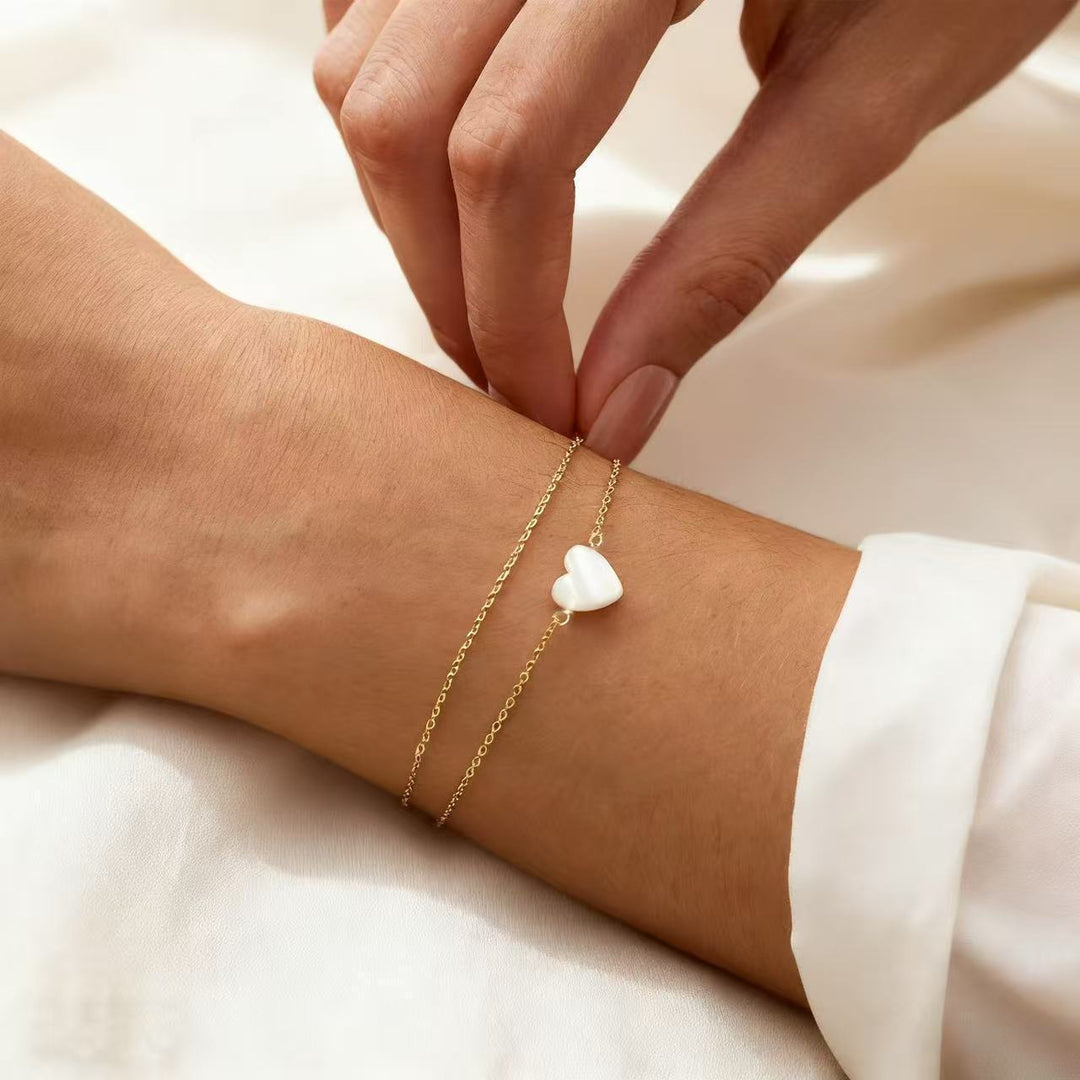Elegant Heart Charm Bracelet Kalsten