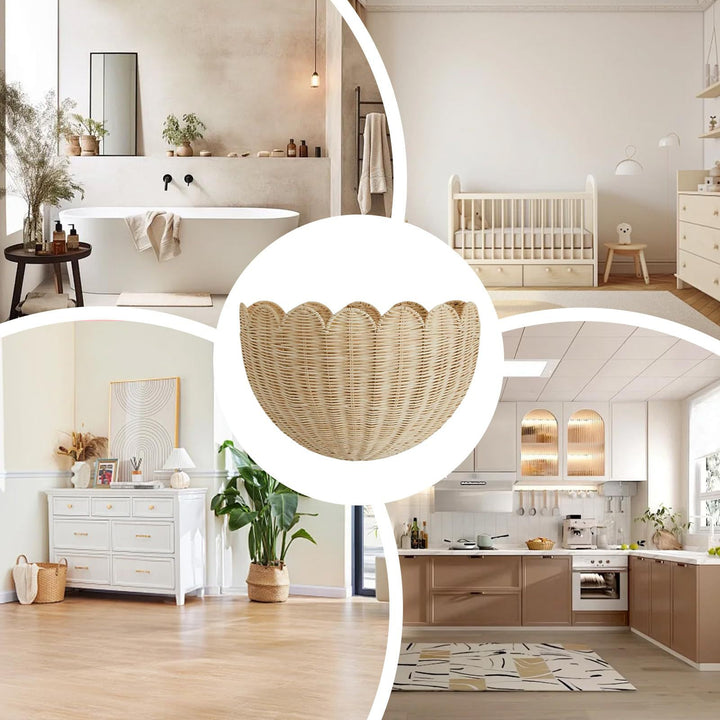 Handcrafted Basket in Shell Design Kalsten