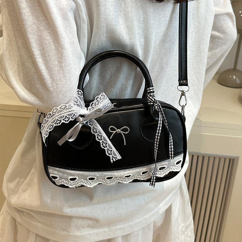 Decorative Bow-Embellished Handbag