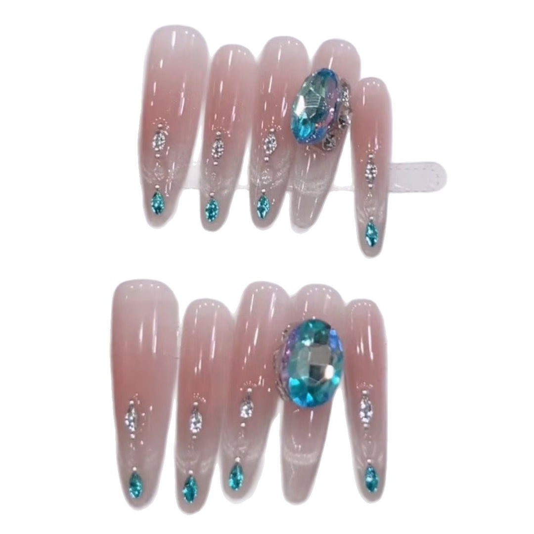 Artisanal Rhinestone Nail Set