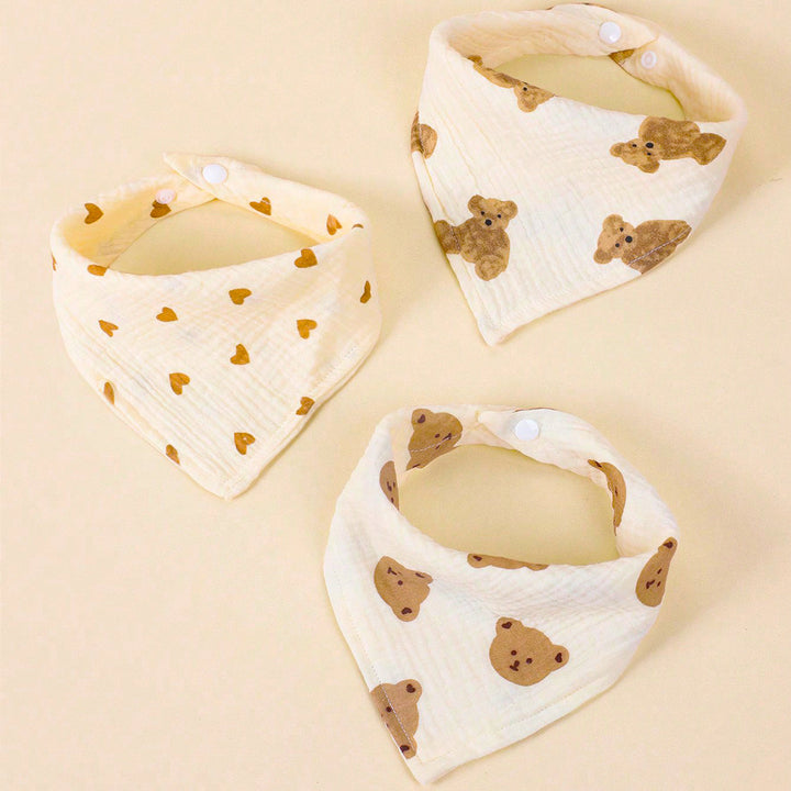 Soft Cotton Baby Bandana Bib Set kalsten