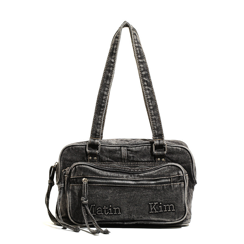 Denim Handheld Tote Bag
