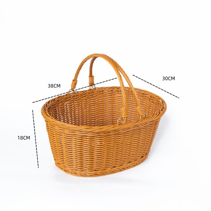 Ladies Handmade Woven Shopping Basket Kalsten