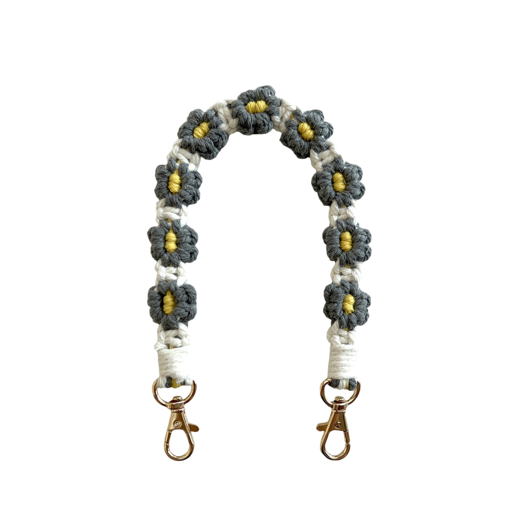 Floral Macrame Keychain Strap Kalsten