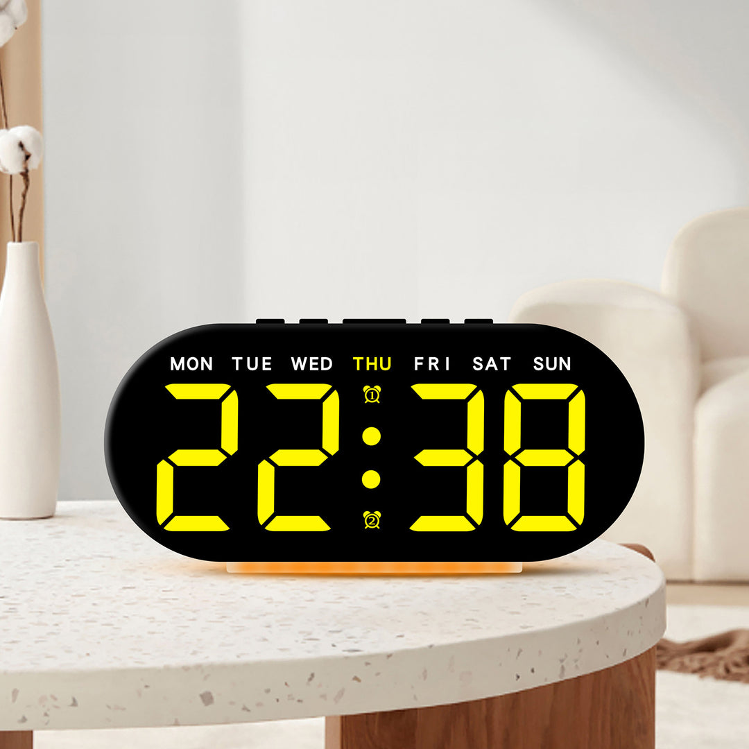 Digital Alarm Clock with Large LED Display and Temperature Display Kalsten