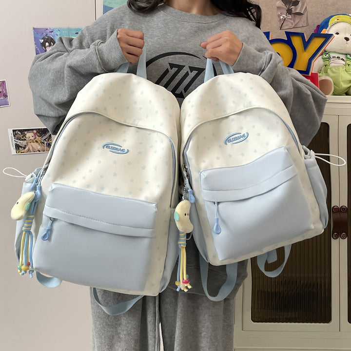 Stylish Printed Backpack with Fun Character Accents Kalsten