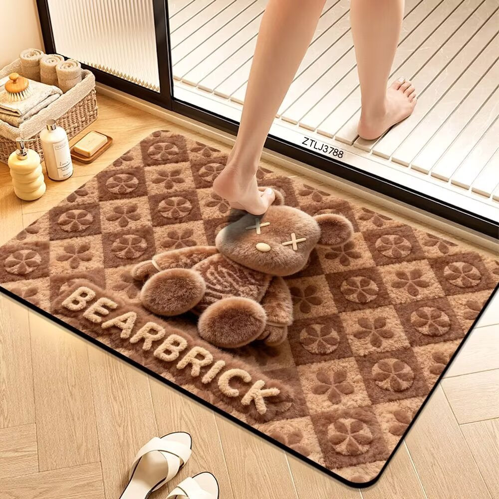 Plush Cartoon Themed Bath Mat Kalsten