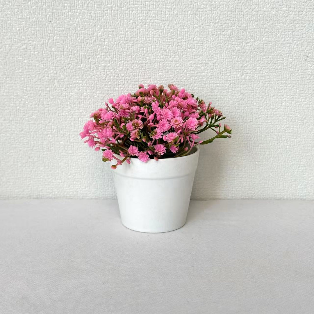 Miniature Artificial Flower Pot Arrangement