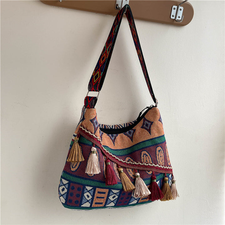 Bohemian-Inspired Handcrafted Hobo Bag