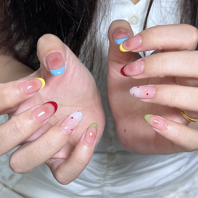 Artistic Multi-Color Press-On Nail Set Kalsten