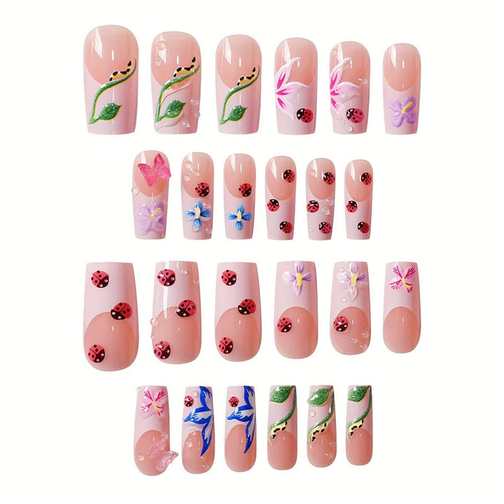 Floral Artistry Press-On Nails Kalsten