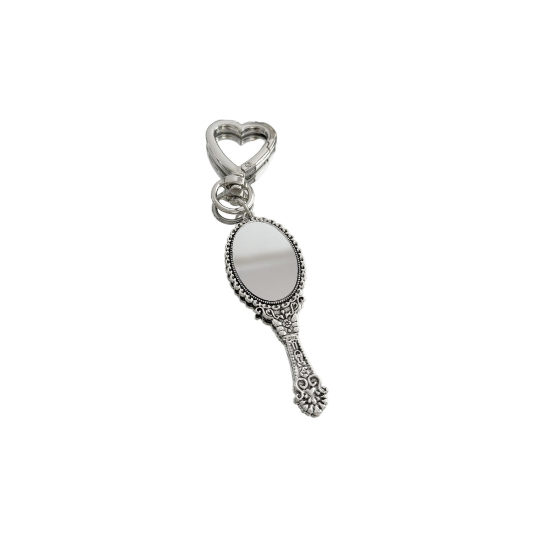Vintage-Style Compact Mirror Keychain Kalsten
