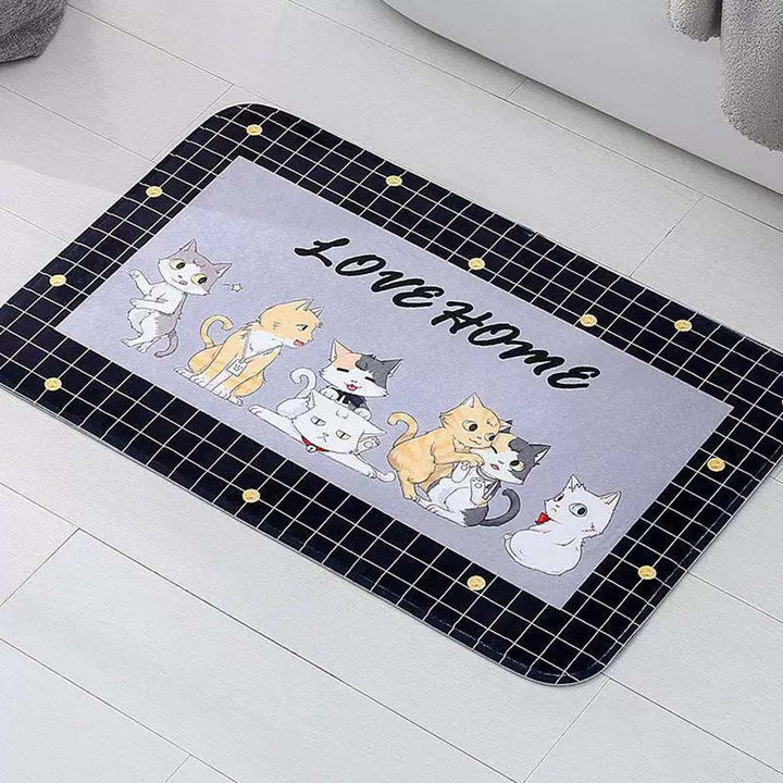 Stylish Motivational Quote Bath Mat