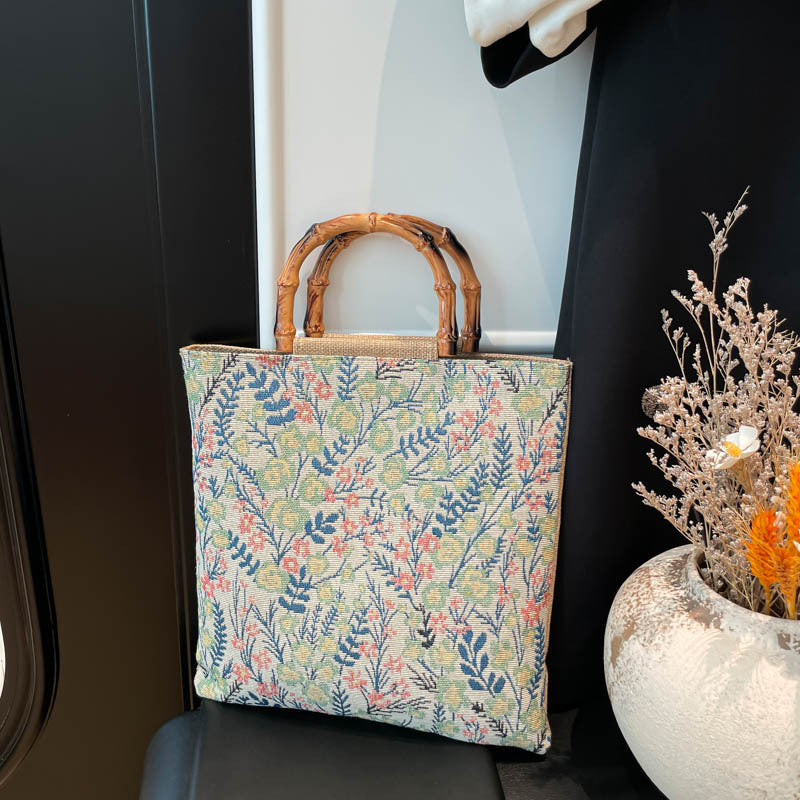 Floral Patterned Gourmet Tote