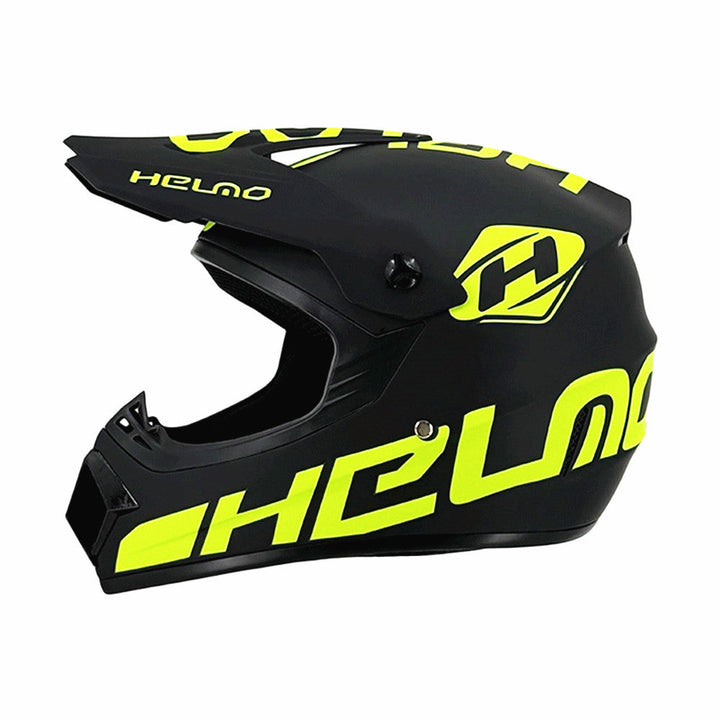 full-face motocross helmet with extended visor and reinforced chin guard Kalsten