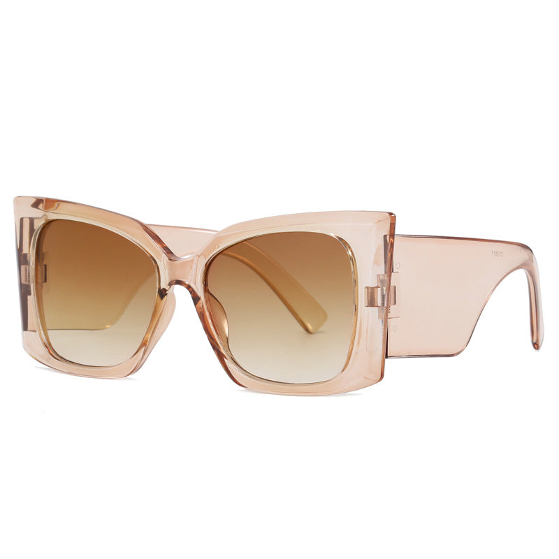 Women fashionable oversized sunglasses with geometric frame Kalsten