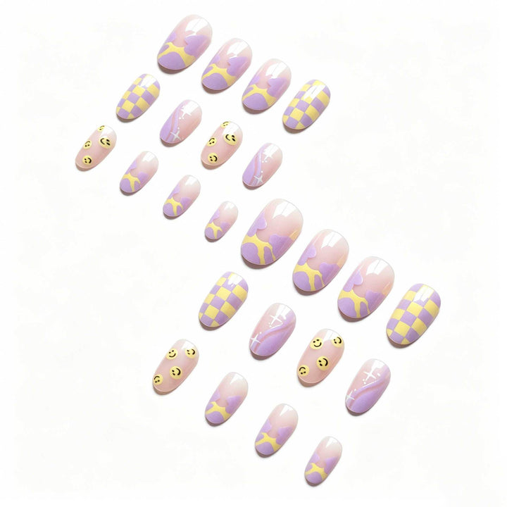 Artistic Patterned Gel Nail Art