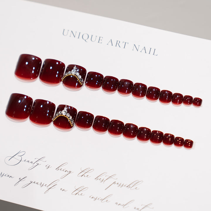 Decorative Pearl-Embellished Nail Art