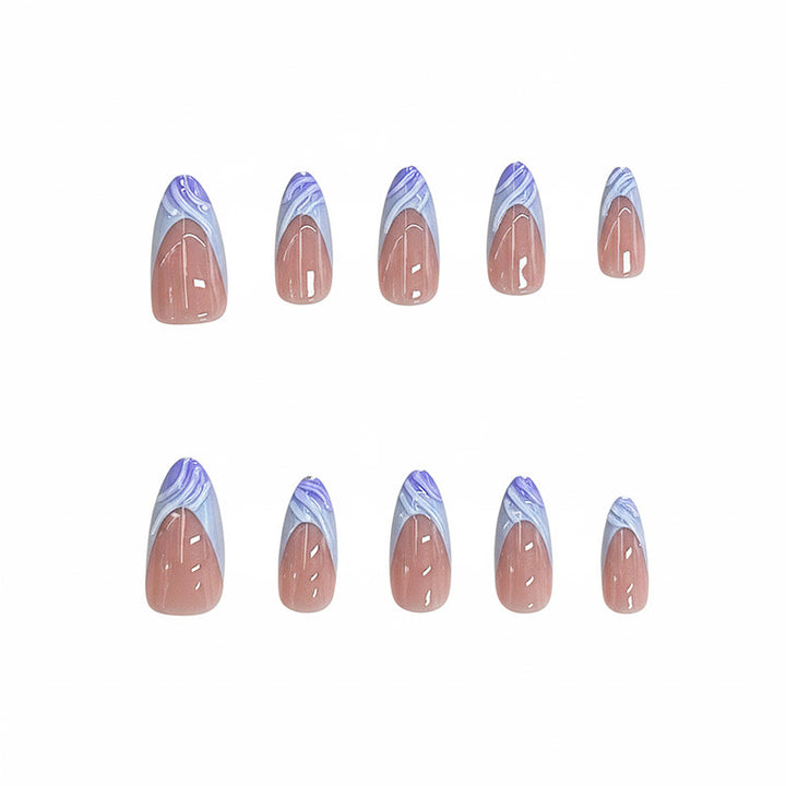 Artistic Watercolor Press-On Nail Set Kalsten