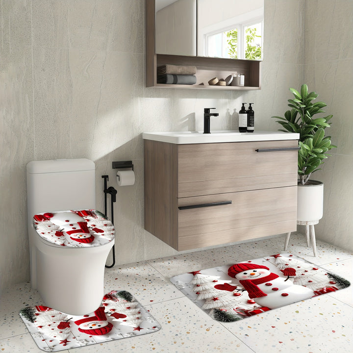 Snowman-Themed Bathroom Decor Set Kalsten
