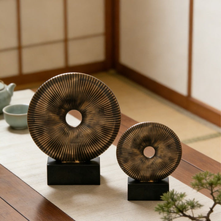 Decorative Round Disc Sculpture
