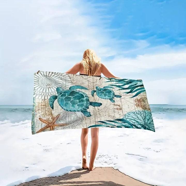 Beach towel with unique geometric pattern Kalsten
