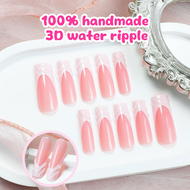 Artificial nail design with elegant 3D pattern Kalsten
