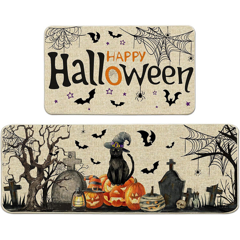 Halloween-Themed Decorative Mat