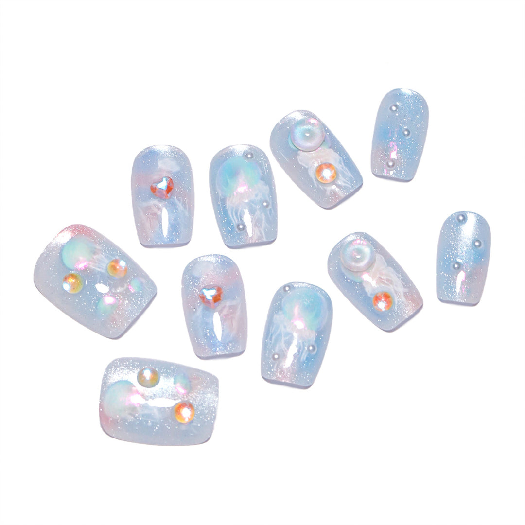 Artistic Premium Nail Extensions with Unique Artistic Accents Kalsten