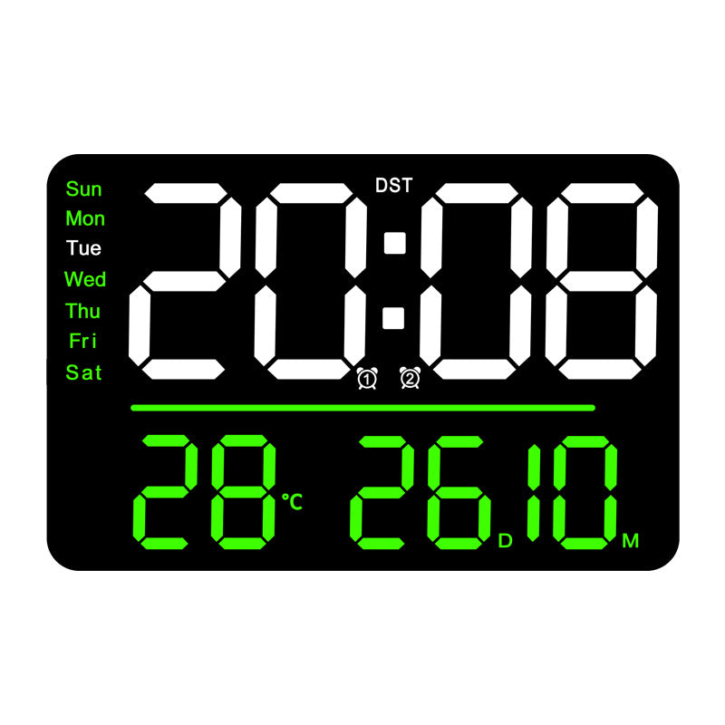 Digital Alarm Clock with Multifunction Temperature and Day of the Week Display Kalsten
