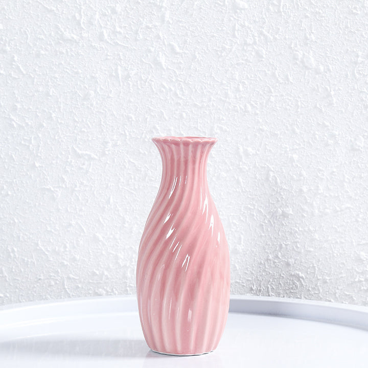 Decorative Spiral Ceramic Flower Vase Kalsten