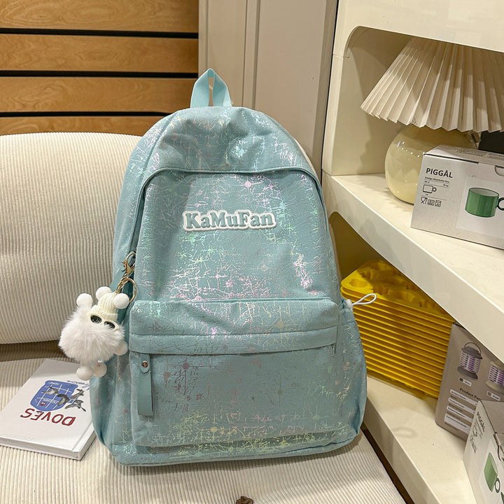 Trendy Casual Backpack with Keychain Kalsten