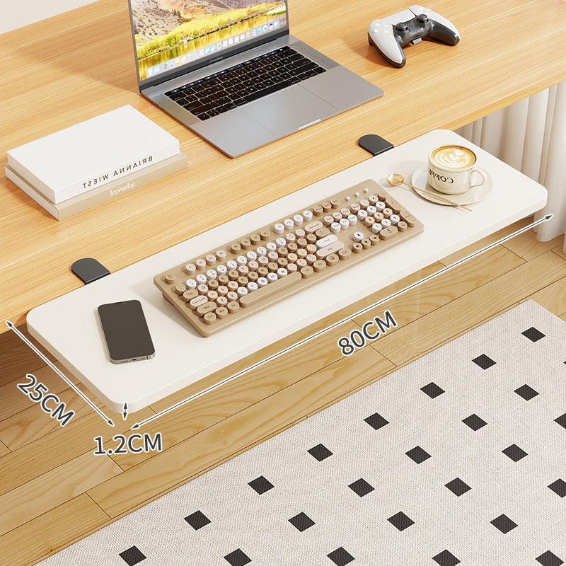 Clip-On Bamboo Folding Cup and Snack Side Table with Adjustable Swivel Clamp