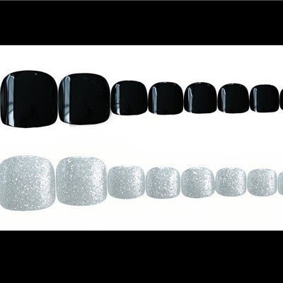 Glittering Press-On Toenail Art Set Kalsten
