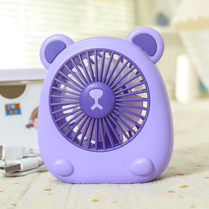 Women Portable Mini Table Fan in Cute Bear Design Kalsten