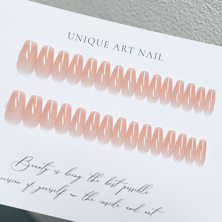 Natural Gel Press-On Nail Set