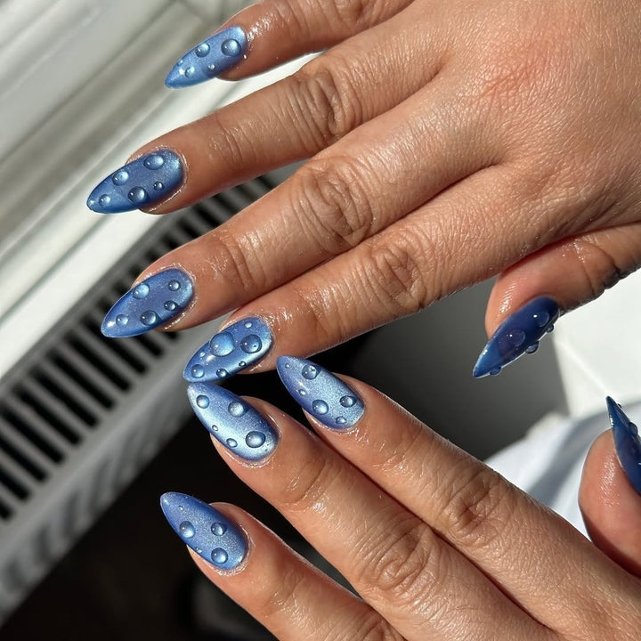 Artificial nails in stylish drip design Kalsten