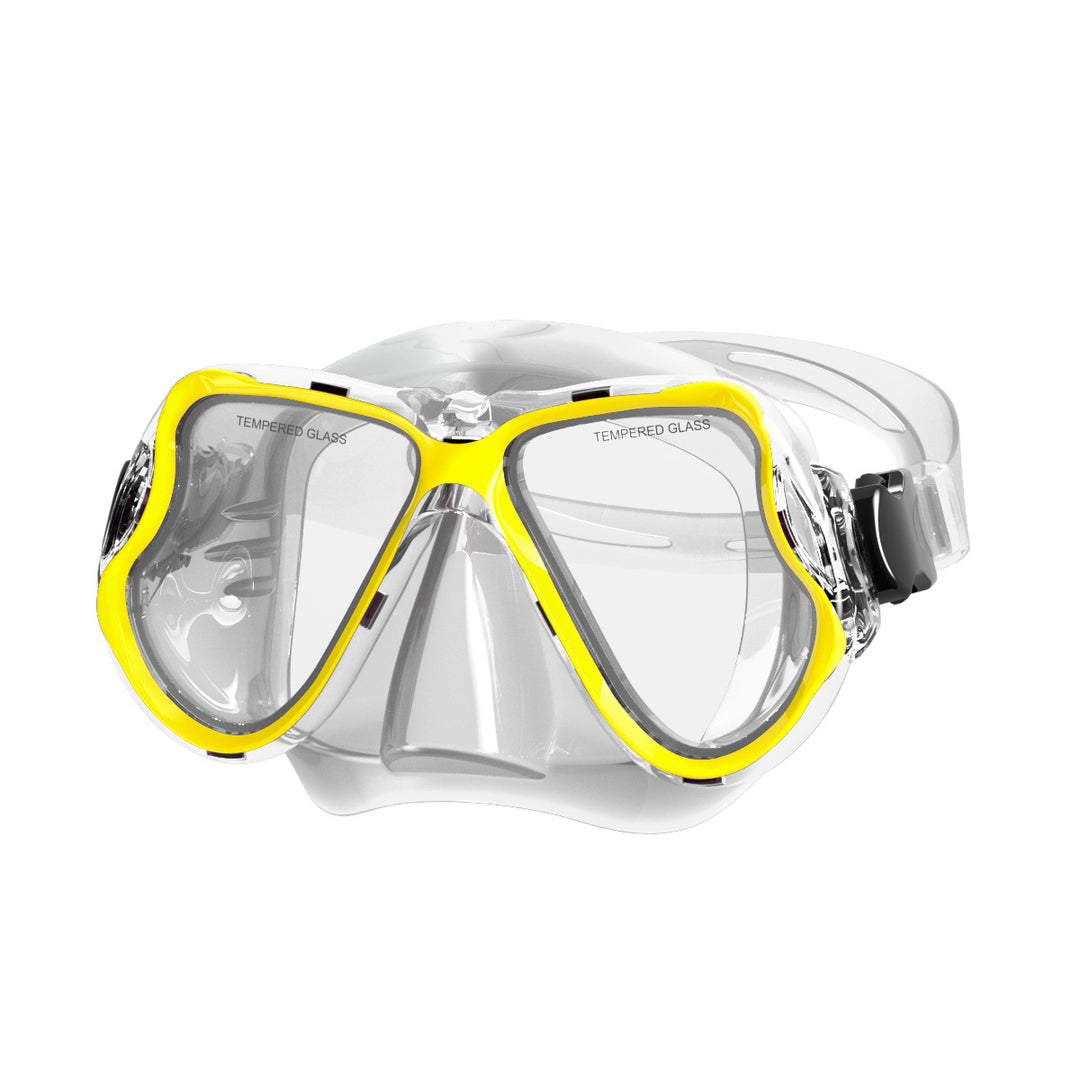Diving mask with wide field of vision and impact-resistant design Kalsten