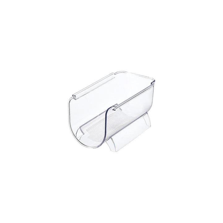 Transparent multipurpose refrigerator door organizer with clip holder