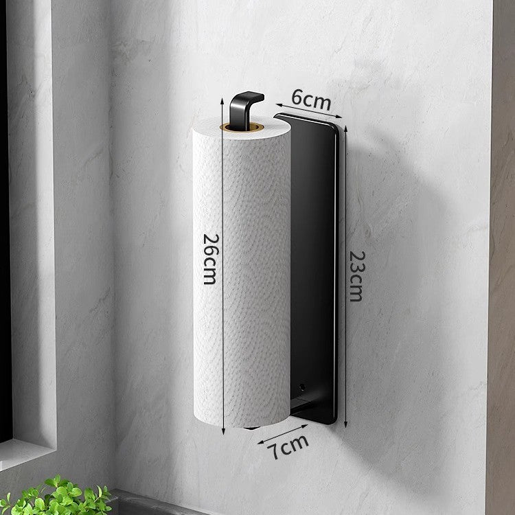 Adjustable Wall-Mounted Paper Towel and Cling Film Holder