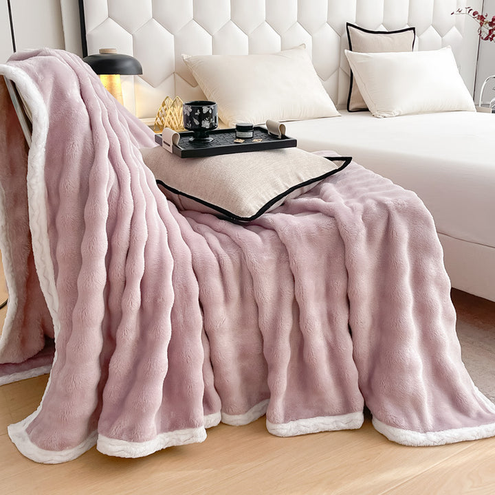 Plush Faux Fur Throw Blanket Kalsten