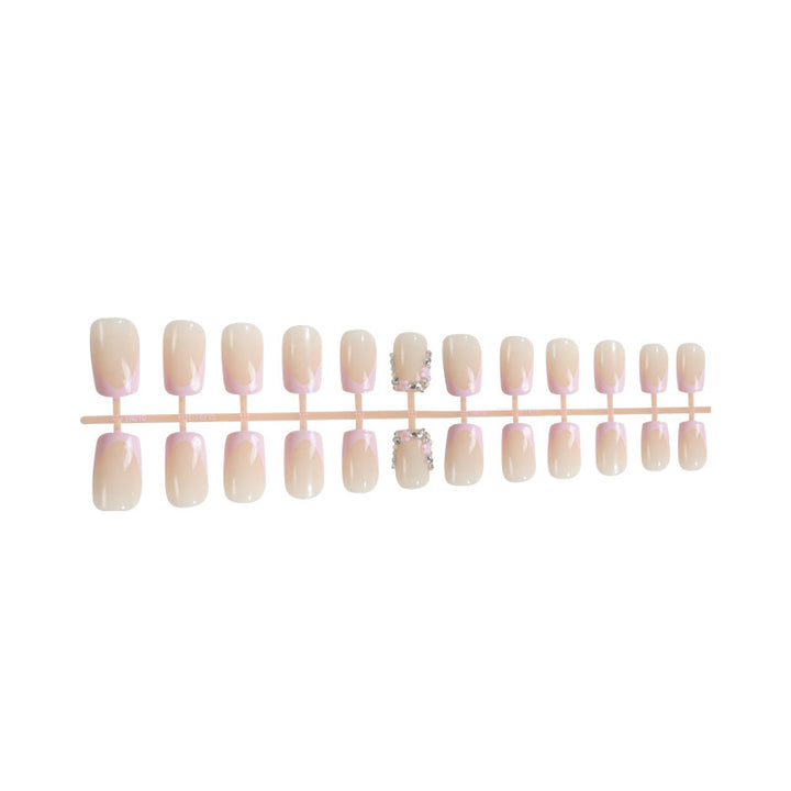 Artificial nails with romantic pink tips Kalsten