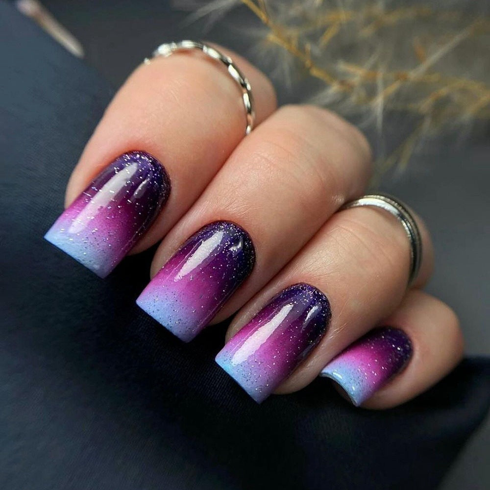 Acrylic nails with luxurious ombre effect Kalsten