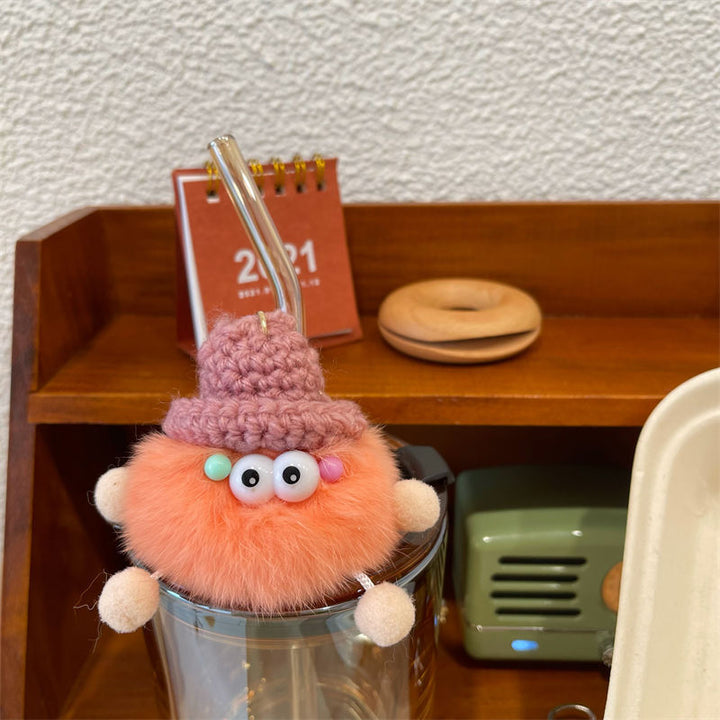 Playful Fuzzy Character Keychain Kalsten