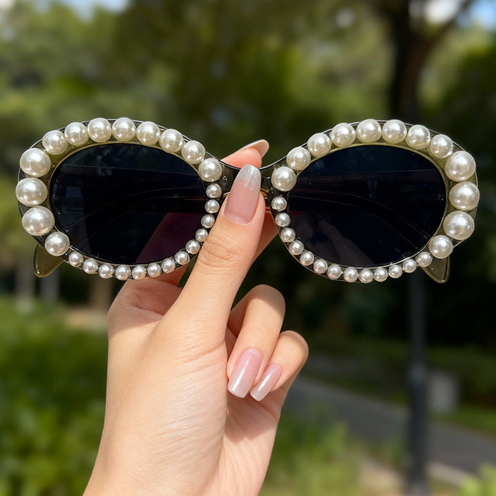 Decorative Pearl Frame Sunglasses Kalsten