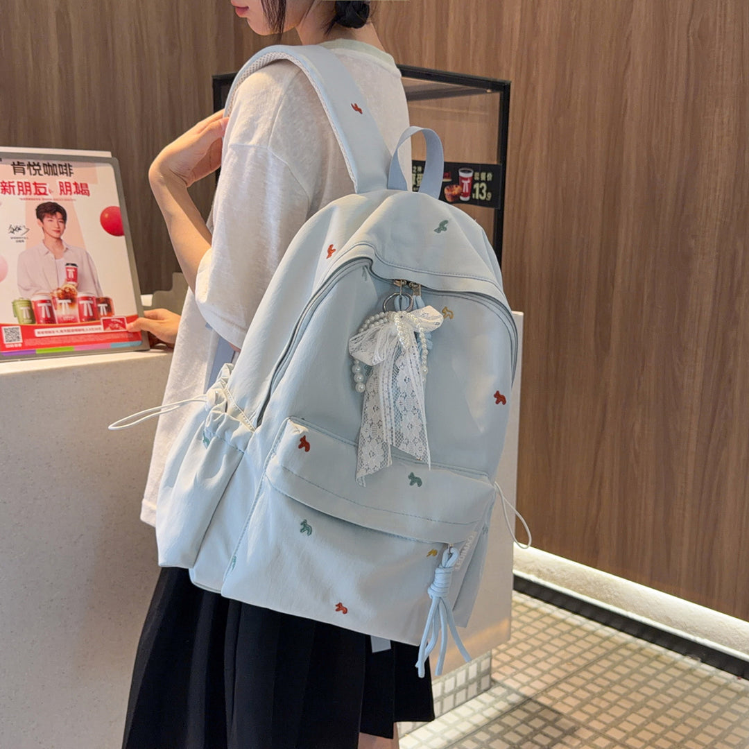 Stylish Floral-Embellished Backpack Kalsten